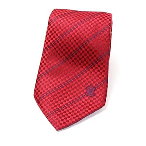 ルイヴィトン シルク ネクタイ ダミエクラヴァット エク ストライプ 中古 Aランク LOUIS VUITTON メンズ
