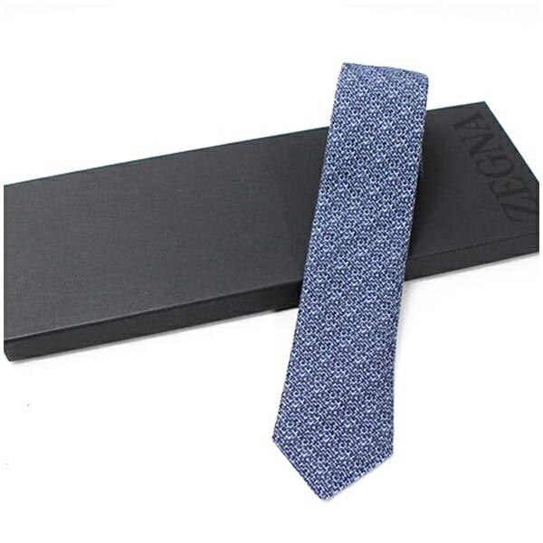 エルメネジルドゼニヤ シルク・ポリアミド ネクタイ 7cm 中古 Aランク Ermenegild Zegna メンズ