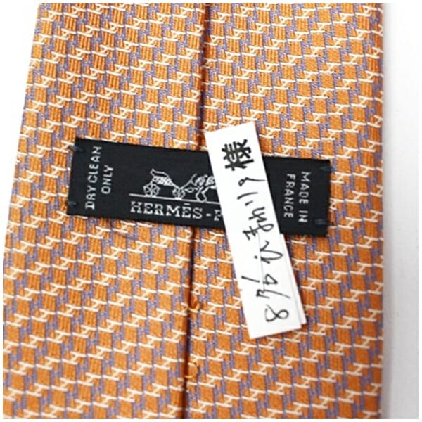 エルメス シルク ネクタイ H柄 中古 Aランク HERMES メンズ ビジネス 箱付き 送料無料_3