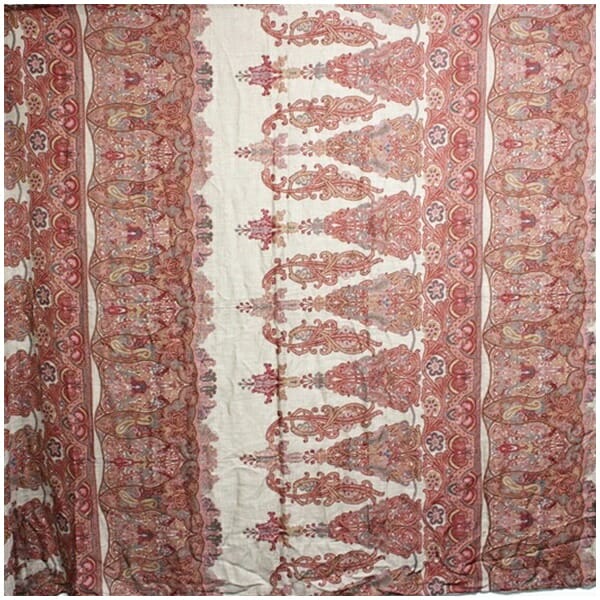 エトロ モダール カシミヤ 大判スカーフ ワインレッド ベージュ 中古 ABランク ETRO レディース 女性