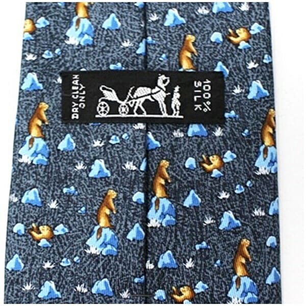 エルメス シルク ネクタイ 動物柄 中古 Aランク HERMES メンズ ビジネス_2