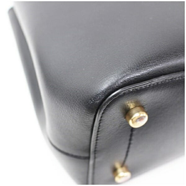 コーチ 2WAY トートバッグ 肩掛け 斜め掛け レザー ブラック 中古 ABランク COACH 女性 レディース A4可_6