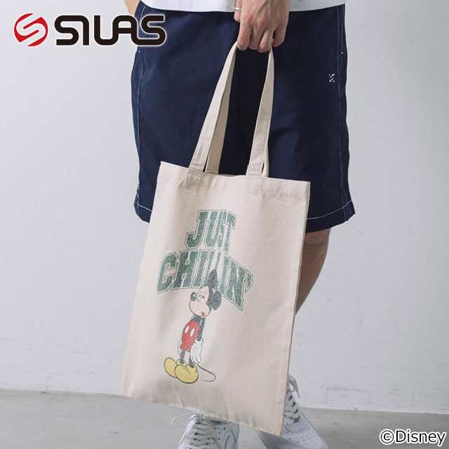 サイラス Silas メンズ ミッキー トートバッグ Su22 Mickey Tote ディズニー 鞄 キャンバストート メール便可 の通販はau Pay マーケット Mischief