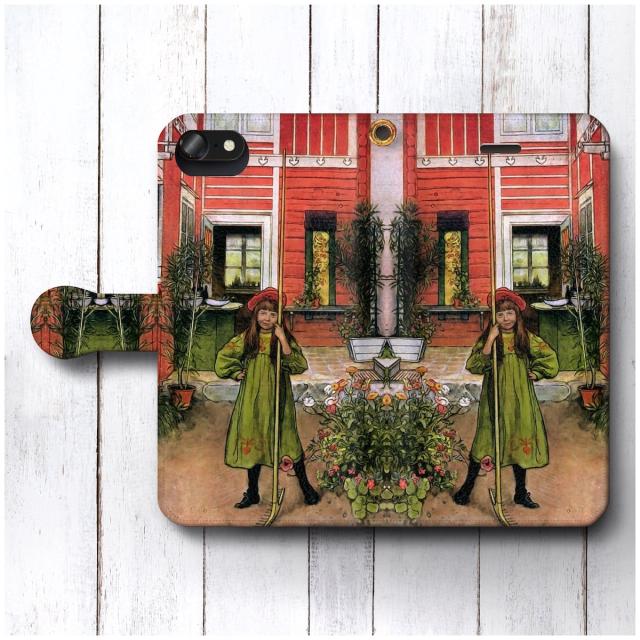 スマホケース 手帳型 カール ラーション 庭掃除 全機種対応 ケース かわいい 絵画 最新 レザー 個性的 新型の通販はau Pay マーケット Naturemate