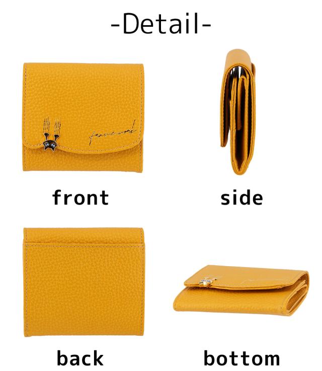 フレームワーク 財布 二つ折り財布 ホック スナップ かぶせ ボックス