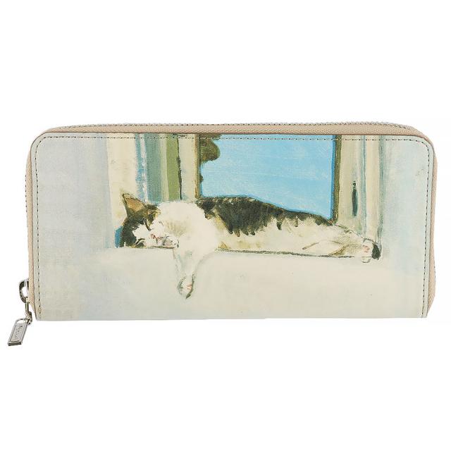 マンハッタナーズ 財布 長財布 ラウンドファスナー 小物 雑貨 本革