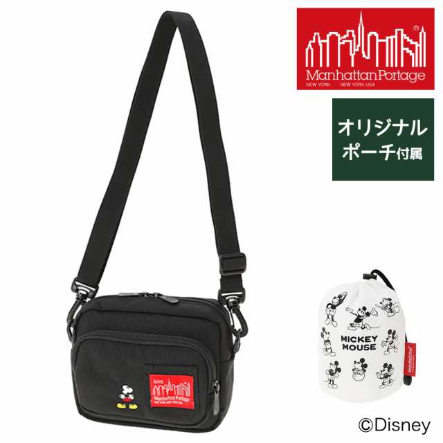 マンハッタンポーテージ ミッキー ショルダーバッグ ザブルームショルダー ミッキーマウス Manhattan Portage MP1496MIC23 ブラック メン