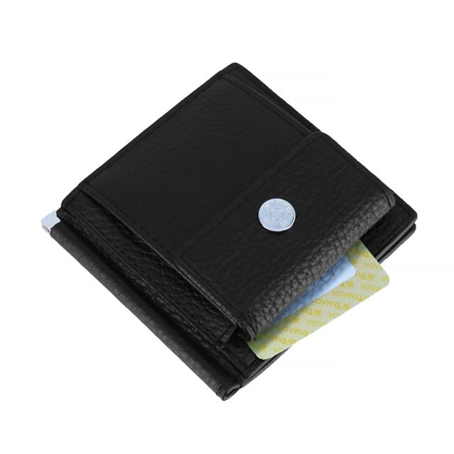 ミラ・ミラン 財布 二つ折り財布 札ばさみ 紙幣クリップ 小銭入れ付き