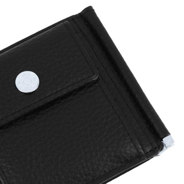 ミラ・ミラン 財布 二つ折り財布 札ばさみ 紙幣クリップ 小銭入れ付き