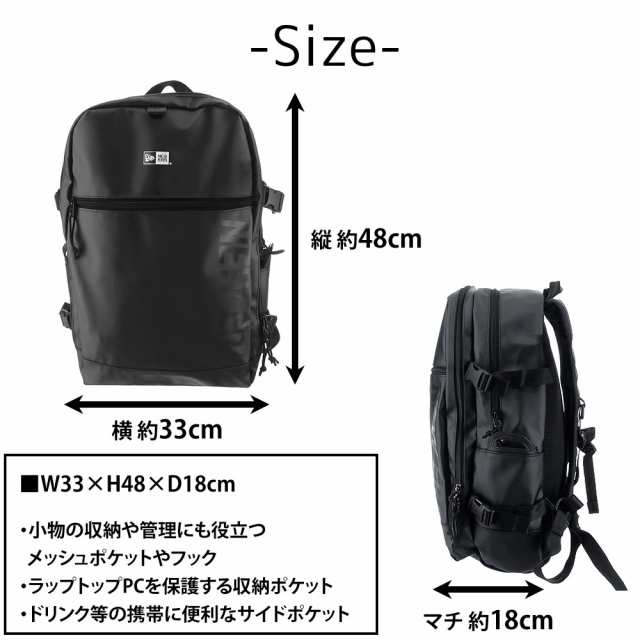 ニューエラ リュック バッグ リュックサック デイパック New Era スマートパック 28L プリントロゴ TPU A3 B4 A4 B5 A5 B6 メンズ レディ