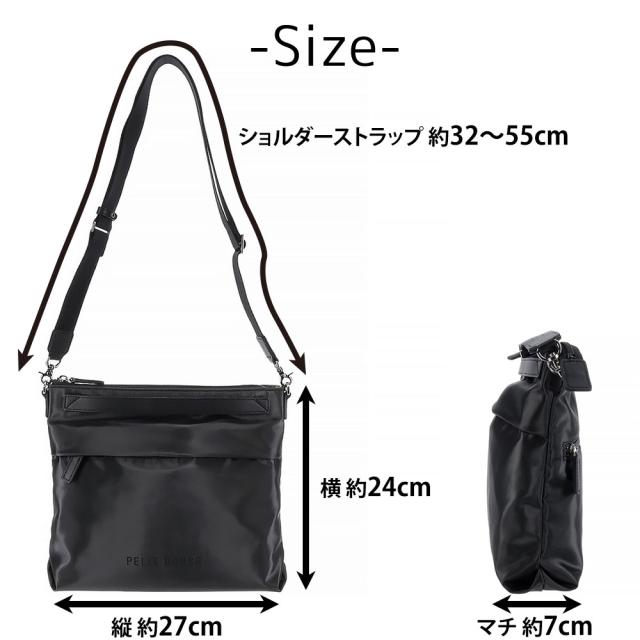 ペレボルサ PELLE BORSA ミドルサイズショルダーバッグ Cheers