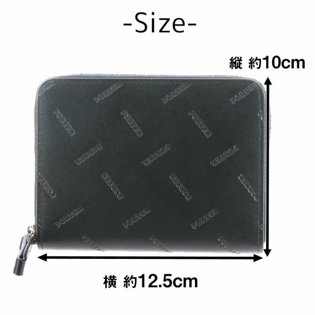 ポーター PORTER 吉田カバン ラウンドファスナー二つ折り財布 折