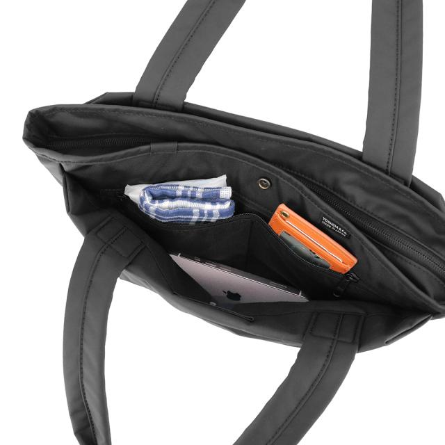 美品 ポーター ムース トートバッグ S 現行品 3層式 751-29872 紺