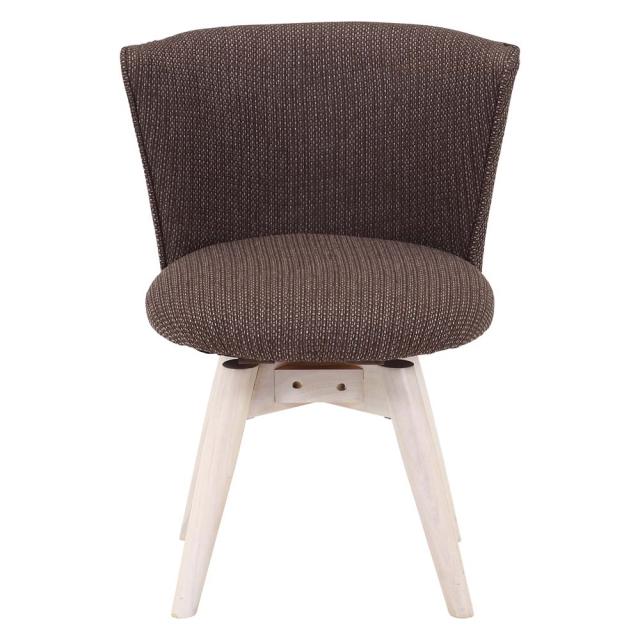 【美品】不二貿易 ダイニングチェア クラム　ファブリック 回転式　2脚セット 極美品】2脚セット 不二貿易 ダイニングチェア クラム ファブリック