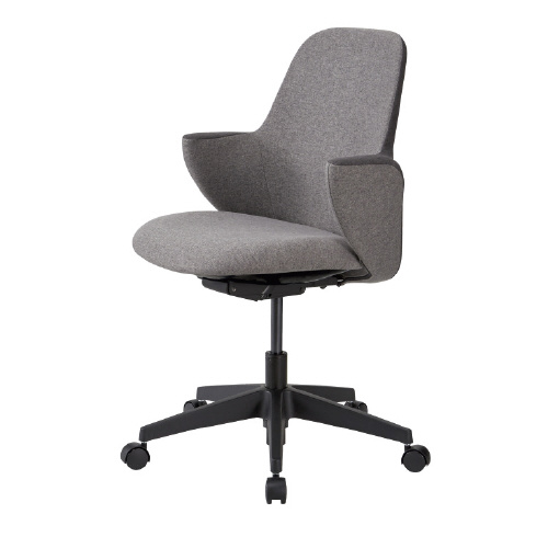 ジョインテックス JOINTEXT 事務用チェア HMC-100 ダークグレー/グレー椅子 座る 仕事 事務 パソコン 書類 会議 打ち合わせ ミーティングの通販は