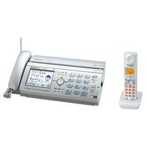 パナソニック おたっくす デジタルコードレスFAX 子機1台付き シルバー KX-PW608DL-S(中古品)