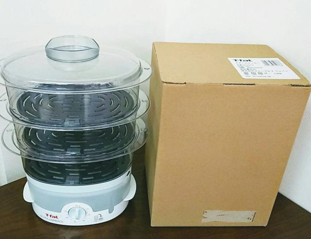 グループセブジャパン ティファール 電気蒸し器 『スチームクッカー』 3段タイプVC103270(中古品)
