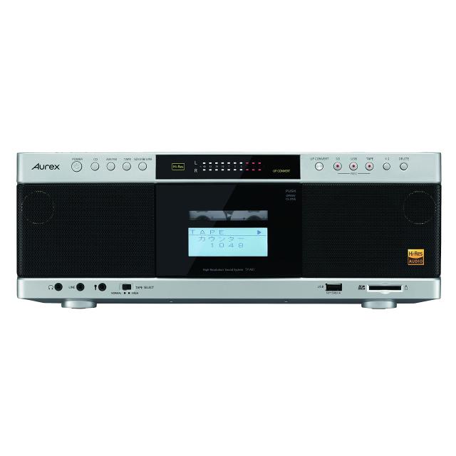 東芝 ハイレゾ CDラジカセ SD/USB/CD-RW対応 Aurex TY-AK1(N) サテンゴールド(中古品)