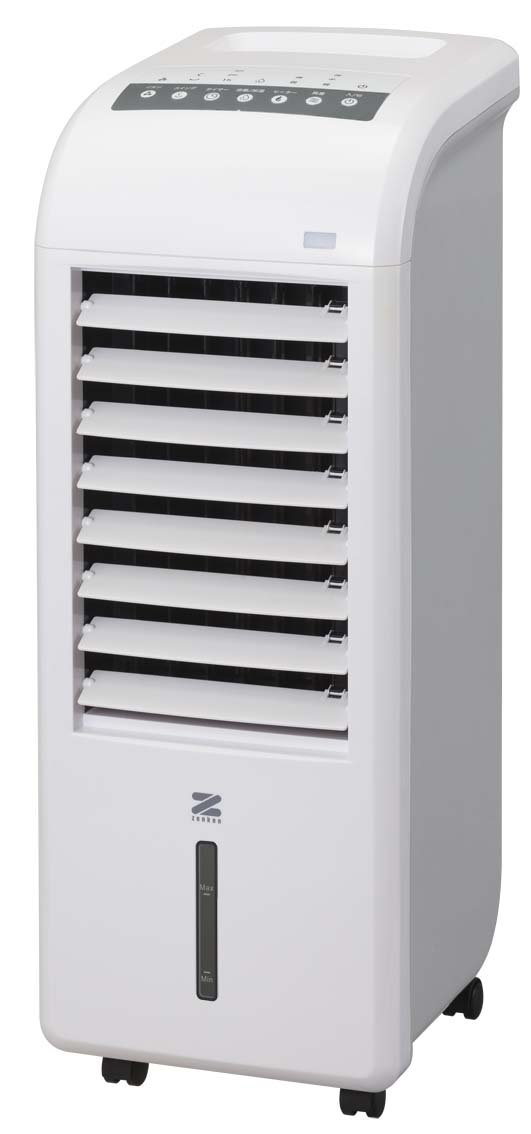 ゼンケン スリム温冷風扇（加湿機能付き） 【オールシーズン対応】 1台4役 温風 冷風 キャスター付き 省ス(中古品)