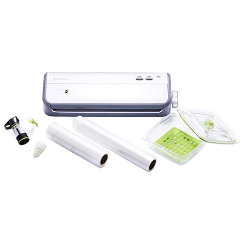 FoodSaver【公式】真空パック機 FM2000/2010 ブラック/ホワイト 5点 スターターセット (中古品)