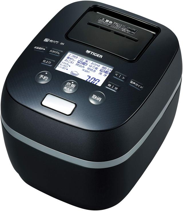 タイガー魔法瓶(TIGER) 炊飯器 土鍋圧力IH式 プレミアム本土鍋 3段階炊きわけ 3.5合 シルキーブ(中古品)