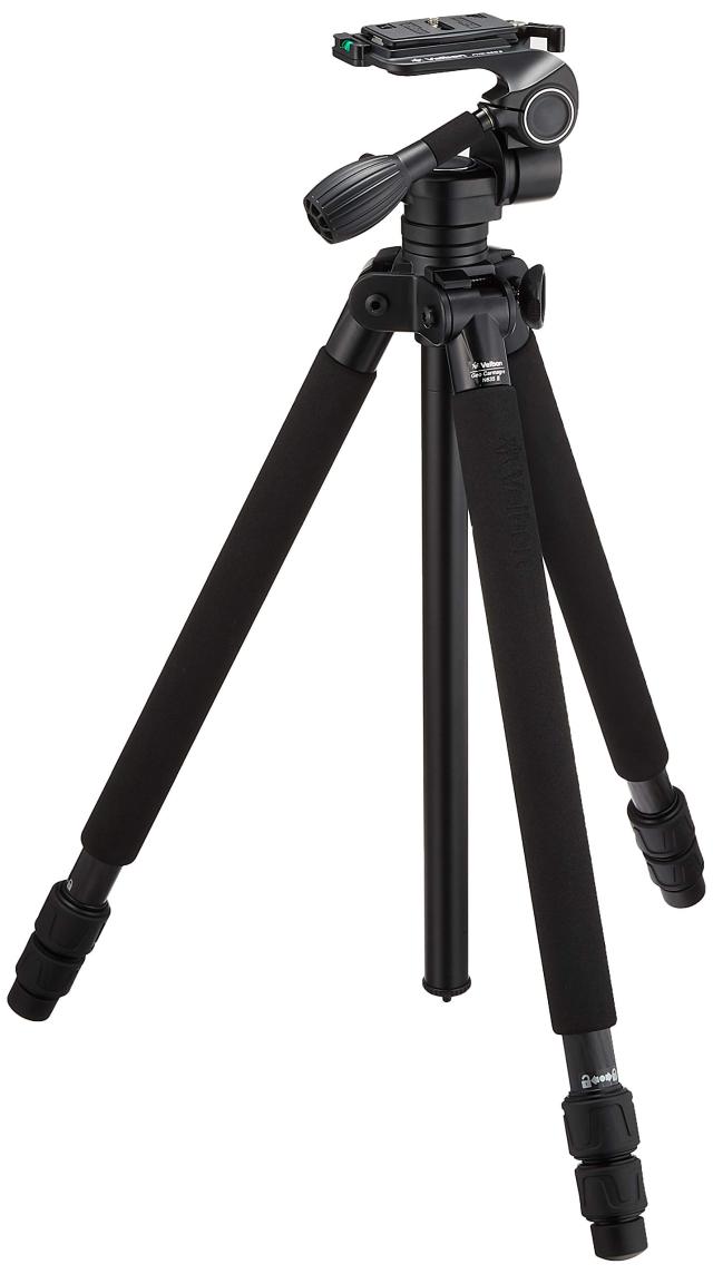 Velbon カーボン三脚 Geo Carmagne N635 III 3段 ナットロック 脚径28mm 中(中古品)