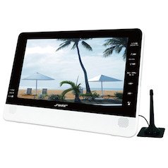 FUZE 防水12インチ DVD搭載フルセグ・ワンセグテレビ SD/USB付 PDV1200IP(中古品)
