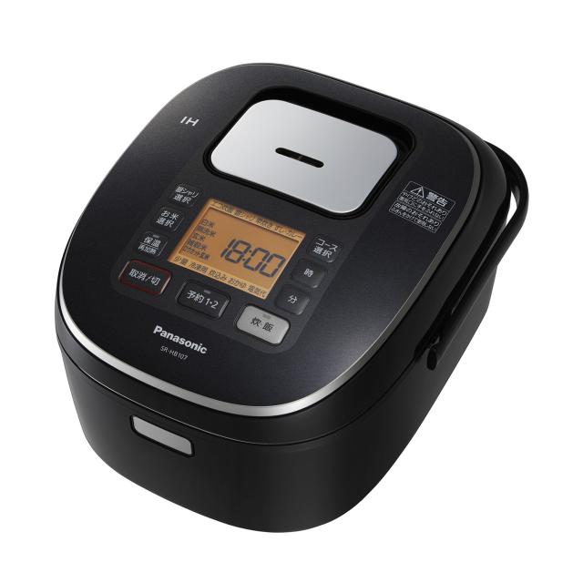 パナソニック 炊飯器 5.5合 IH式 ブラック SR-HB107-K(中古品)