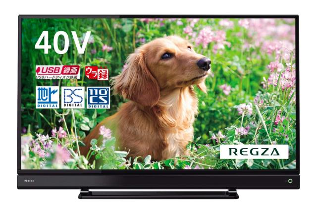 東芝 40V型 地上･BS･110度CSデジタル フルハイビジョンLED液晶テレビ(別売USB HDD録画対(中古品)