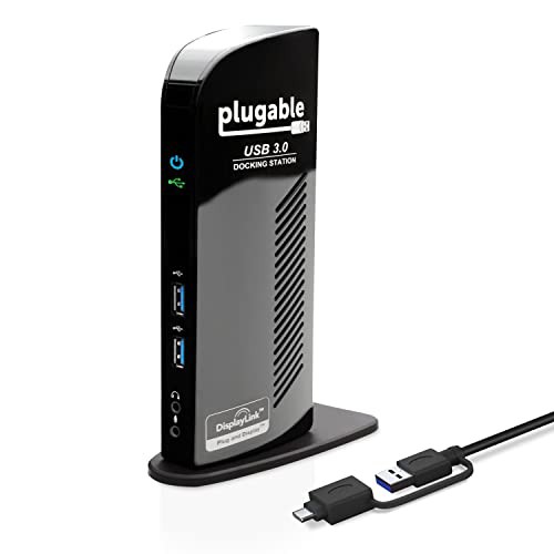 おしゃれ Plugable USB3.0 / USB-C 用ドッキングステーション 縦置き