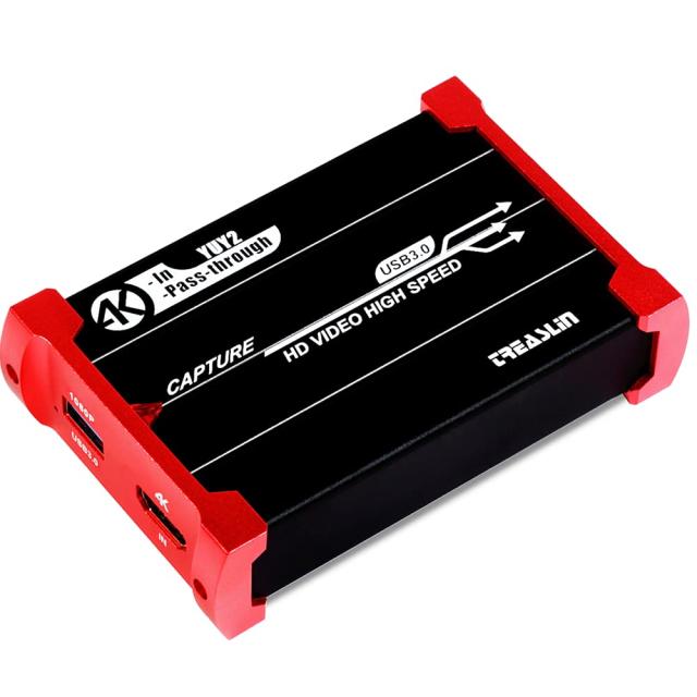 ビデオキャプチャーボード Switch PS5 PS4 Xbox Wii U用 TreasLin USB3.0 HDMI ビデオキャプチャーボード Switch PS5 PS4