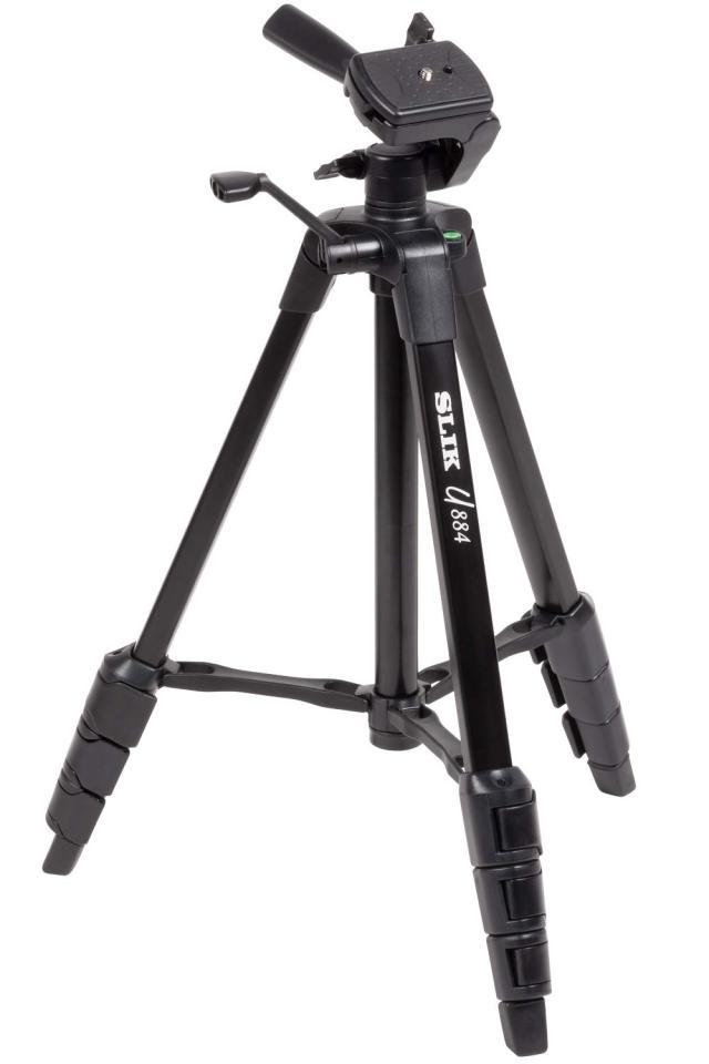 SLIK 三脚 U884 4段 大型レバーロック 23mmパイプ径 3ウェイ雲台 クイックシュー式 最大搭載荷重2kg 156308の通販は