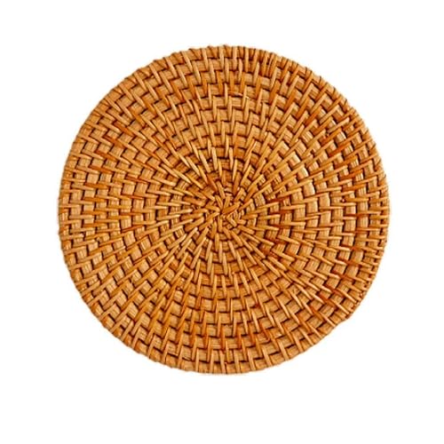 鍋敷き 籐編 耐熱鍋敷き 自然素材 天然 籐マット 丸型 洗える断熱マット ナチュラル ラタン 厚手 断熱ホットパッド 手作り 鍋マット耐熱 鉄瓶 鍋 土鍋 鉄器 鍋マット耐熱 籐製小物置き 敷き 手編み 断熱パッド お茶 お酒 コーヒー 手作りナチュラルコースター...