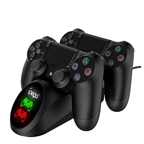 PS4 コントローラー 充電器 DUALSHOCK4 充電 スタンド LED指示ランプ付き ２台同時充電可能 PS4/PS4 Pro/PS4 Slimに対応