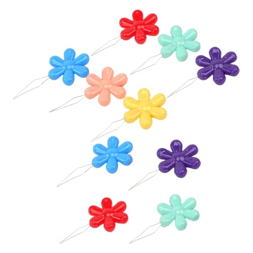 糸通し 糸通し器 針通し 10枚入り 糸針通し 花形デザイン 手芸用品 刺繍道具 DIY工具 カラフル アソート 送料無料