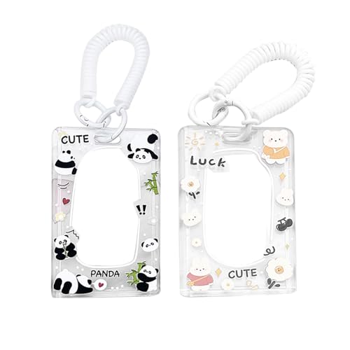 パスケース 定期入れ [2個入り かわいいパンダ×ウサギとクマ] かわいい
