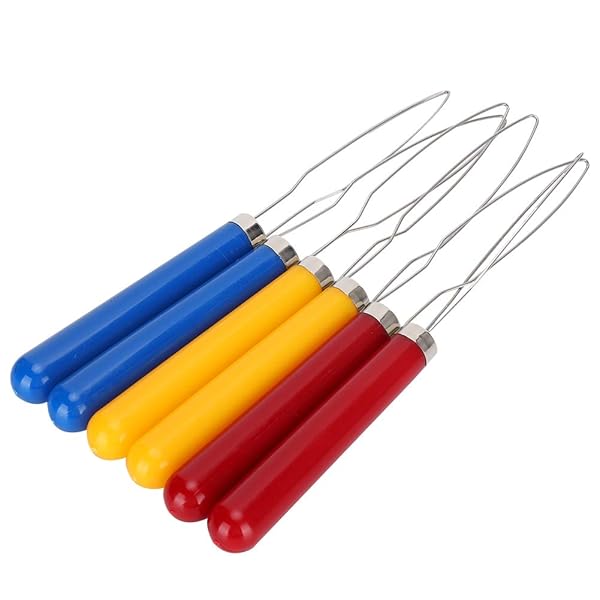 ボタンエイド ボタンフック 片手で簡単 ボタン留め ボタン掛け 自助具 ファスナーフック ジッパーフック 6PCS