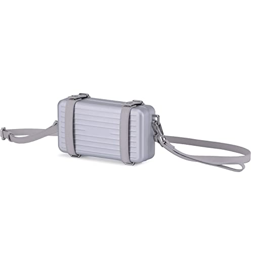 ショルダーバッグ 小型 ミニバッグ ポシェット アルミ製 バック レディース 斜めがけ お出かけ 肩掛け かわいい バレンタイン 質感アップ プレゼント シルバー