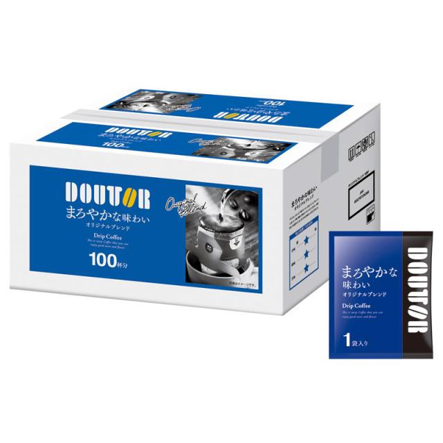 【 最新 2026 ギフト 】 ドトール ドリップコーヒーオリジナルブレンド 100P 高級 コーヒー 豆 ブラジル バランス 良い まろやか 甘味 酸味 苦味 完璧 美味しい 100袋入り 自宅用 オフィス用