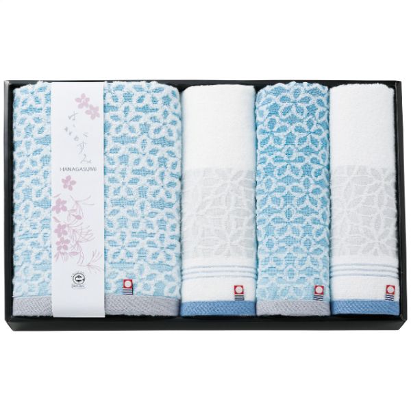 【 最新 2025 春 ギフト 】 はながすみ タオルセット バスタオル フェイスタオル ウォッシュタオル 速乾 ふっくら 品質 日本製 綿100% 柔らかな肌触り タオルギフト 高吸水性 ホテル仕様 ギフト 贈答品 贈り物 記念品 贈り物に最適 ブルーの通販は 6,757円