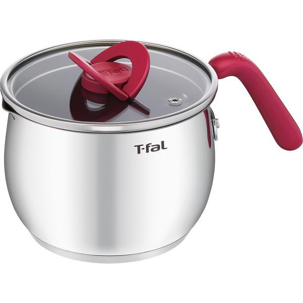 【 最新 2025 春 ギフト 】 ティファール マルチポット 片手鍋 16cm 2.6L IH ガス火対応 「オプティスペースIH ステンレス マルチポット」 こびりつきにくい ふた付き ステンレス ルージュ G74783の通販は 8,249円