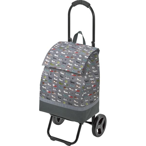 【 厳選 お歳暮 2025 】 ネコ柄ショッピングカート ショッピングカート キャリー ショッピングカー サイドカー 軽量 買い物 ショッピング 旅行 保冷バッグ付 父の日 敬老の日 母の日 還暦 退職祝い 誕生日 オリジナル ギフト プレゼント お祝い おしゃれ グレー