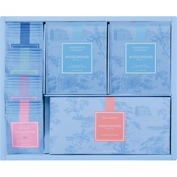 【 最新 2025 春 ギフト 】 ウェッジウッド シグニチャーアソート 紅茶 コーヒー クッキー ティーバッグ ギフト お返し ギフトセット かわいい おしゃれ ティーパック おうち時間 ティーバッグプチギフト プレゼント 職場 会社 同僚 友人の通販は 5,384円