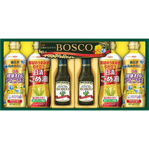 【 送料無料 人気 冬 ギフト 】 ボスコ オリーブオイル＆ヘルシーオイルギフト オリーブオイル こめ油 アマニヘルシー こだわり ギフトセット 毎日 食事 習慣 食卓 健康 内祝い ギフト 出産 結婚 快気 プレゼント お気軽 友達 同僚 親戚 上司 お供え 日持ち 弔事 法事 の通販は 5,184円
