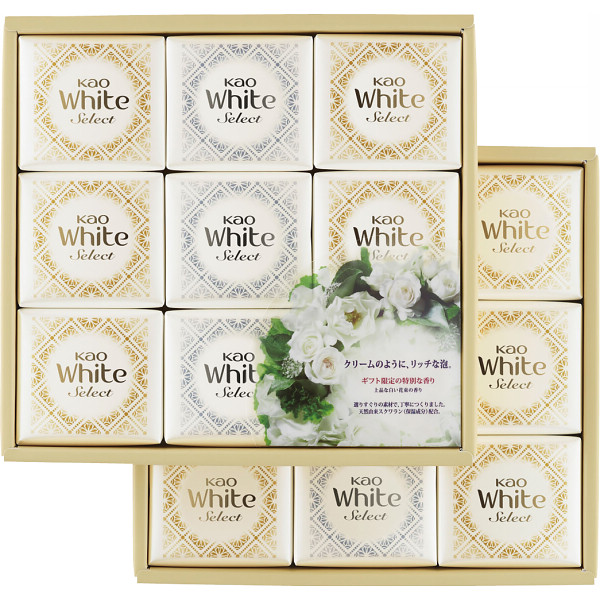 【 最新 2025 春 ギフト 】 花王 ホワイトセレクト せっけん ギフトセット 石鹸 ご挨拶 出産内祝い 新築内祝い 快気祝い 結婚内祝い 内祝い お返し お中元 法要 引き出物 香典返し 粗供養 御供え 卒業記念 記念品 母の日 就職お祝い 上品な白い花束の香り 85gの通販は 5,175円