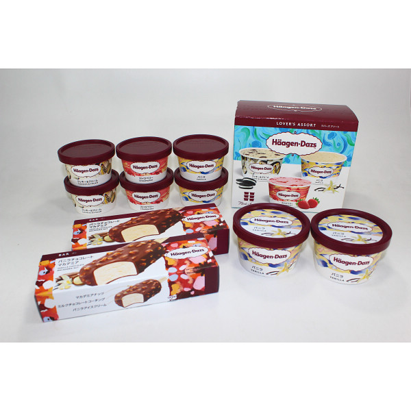 【 送料無料 人気 冬ギフト 】 ハーゲンダッツ スペシャルセット ミニカップ バニラ バニラチョコレートマカデミア ラバーズアソート ストロベリー クッキー＆クリーム アイスクリーム ギフト プレゼント 贈り物 お祝い 内祝い 詰め合わせ セット