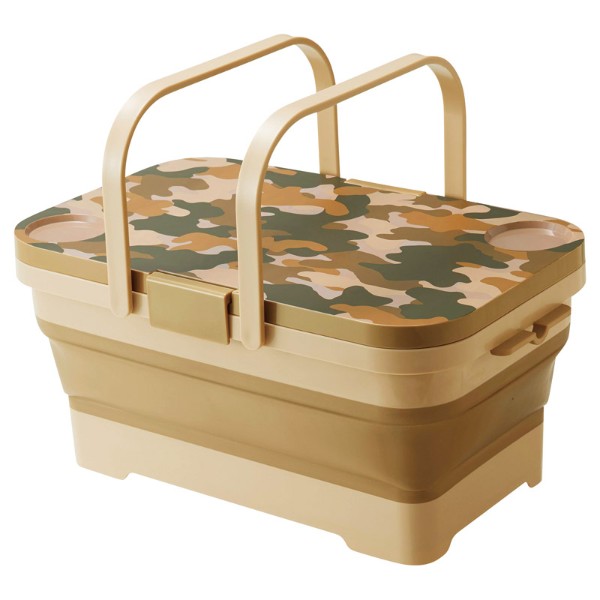 【 送料無料 人気 冬ギフト 】 折りたたみバスケット&テーブル Milargo(ミラーゴ) 折り畳みバスケット テーブル ハンディテーブル ピクニックバスケット レジャーテーブル レジャー ボックス 花見 BBQ プラスチック製 運動会 行楽 コンパクト 軽量 軽い 持ち運び キャ