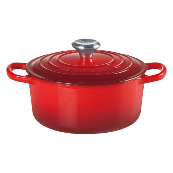 【最新 ハロウィン ギフト 送料無料】 【Le Creuset】 シグニチャー ココット・ロンド 18cm レッド 鍋 両手鍋 錫物 ホーロー 調理器具 フ