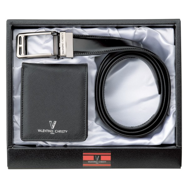 【 最新 2025 春 ギフト 】 ヴァレンチノクリスティー スマートロックベルト&札入セット ベルト メンズ 札入れ 財布 紳士服 ビジネス 小物 牛革 本革 PU レザー 紳士ベルト スーツ リクルート 新社会人 新成人 入学祝 進学祝い 就職祝い チョコの通販は 6,988円