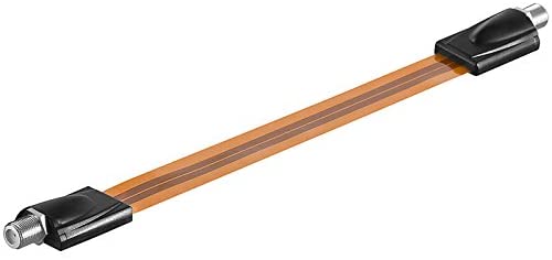 フラット アンテナ ケーブル 52cm 隙間ケーブル テレビ用ケーブル 室内引き込み用コード 地デジ BS CS対応 F型 サッシ 窓用 虫入...